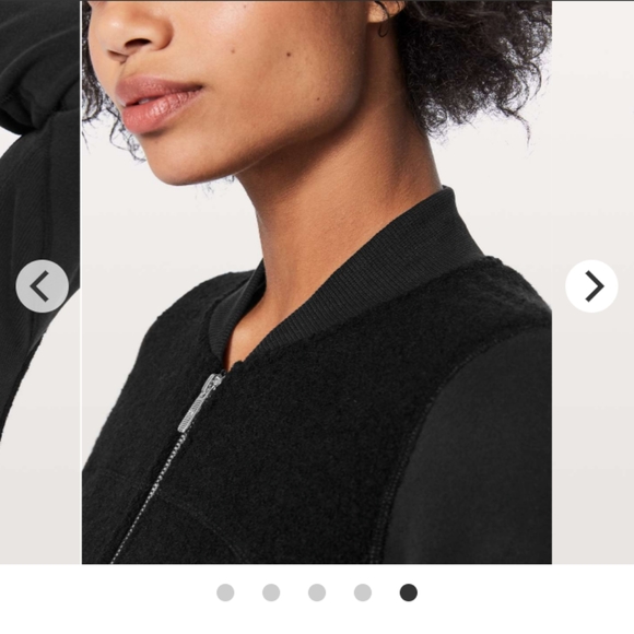Lululemon Stand Out Sherpa black wool cotton jacket - Picture 14 of 15